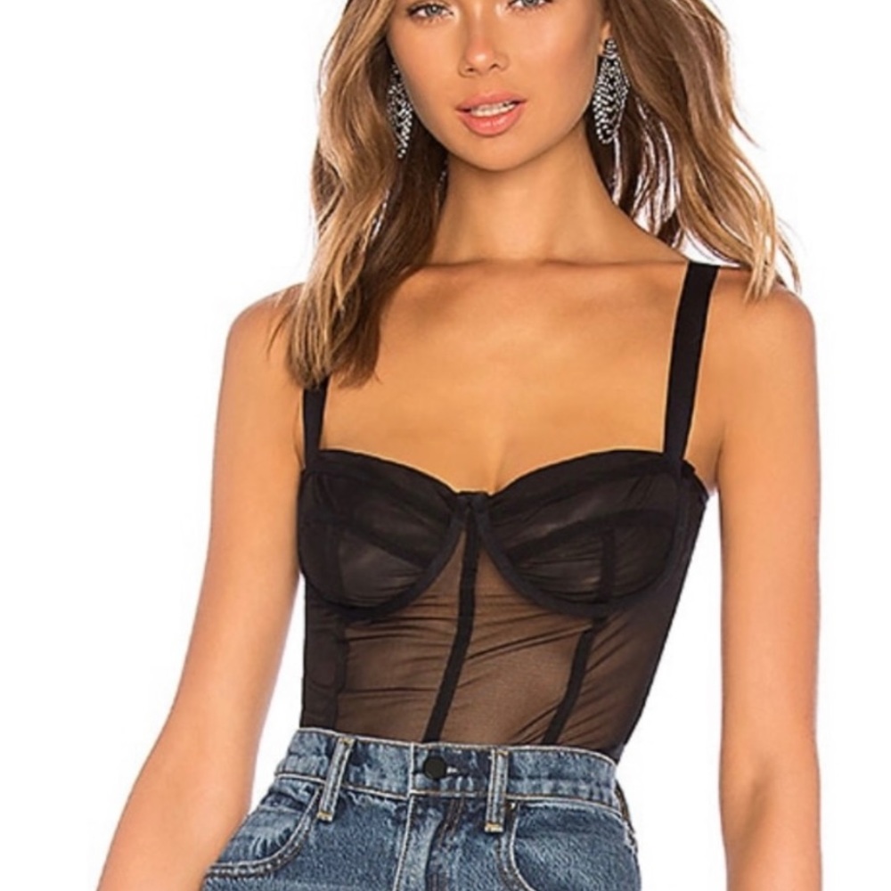 Danielle Guizio Mesh corset top! Sold out!
